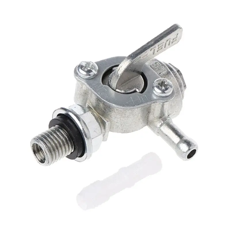 Gas Tank Fuel Switch Shut Off Valve Pump Tap Petcock For Gasoline Generator Engine Oil Tank 1/4" hose ON/OFF 90 degree rotation