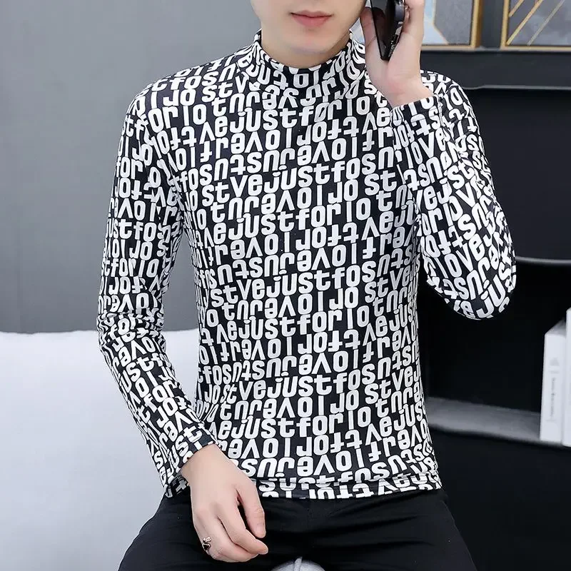 thumbnail image 1 of Camiseta para hombre de calidad con cuello en V, ropa para hombre, jersey con cuello, sudaderas coreanas, lujo, divertidas, tallas grandes, oferta, Japón, Top, 1 of 4