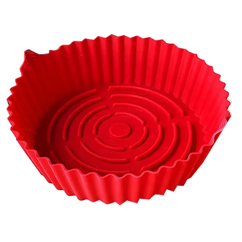 

8.6 Inch Air Fryer Silicone Pot,Silicone Air Fryer Liners Oven Accessories Heat Resistant,Reusable Air Fryers Liner