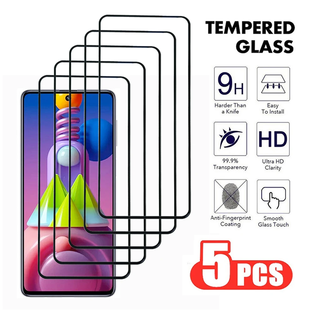 

Защитное стекло, закаленное стекло для Samsung Galaxy M11 M21 M31 M51, 5 шт.