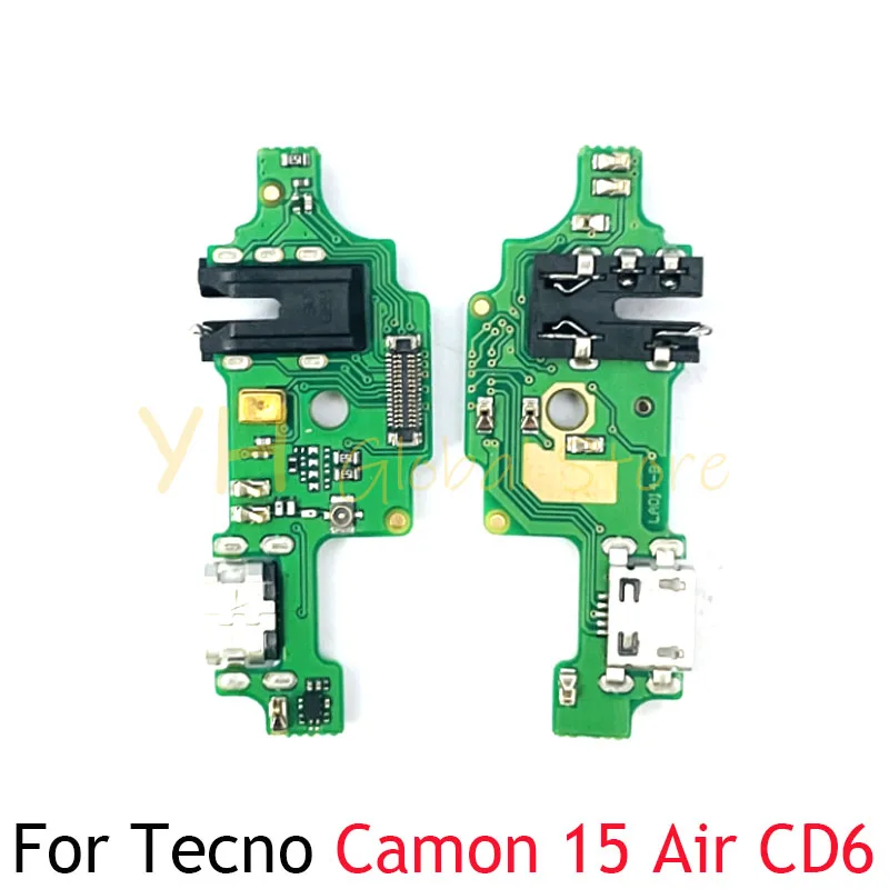 

For Tecno Camon 15 Pro Air CD6 CD7 CD8 USB Charging Board Dock Port Flex Cable Repair Parts