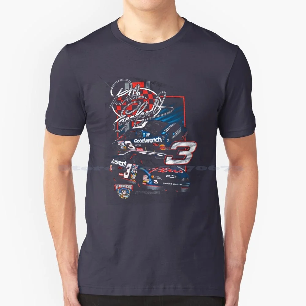 

Винтажная Футболка Dale Earnhardt #3, в стиле ретро, 100% хлопок