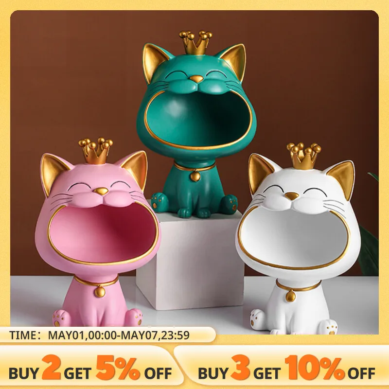 Fortune Crown Big Mouth Cat Storage Tray 1