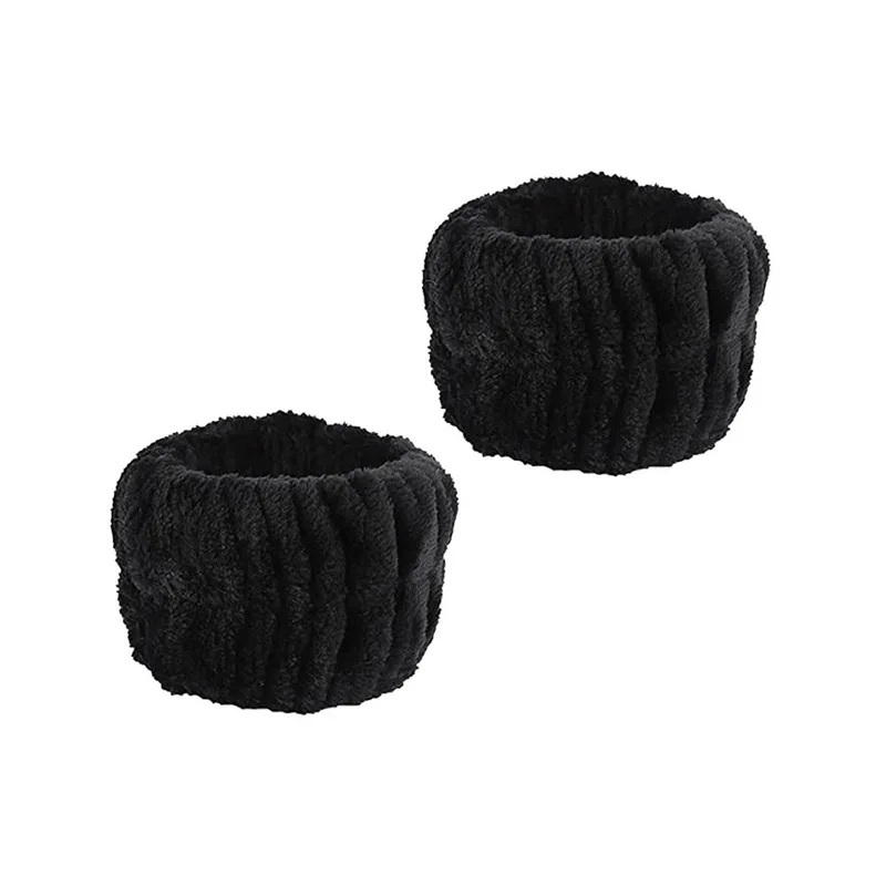 Women's Soft Bow Headband and Wrist Towels Set