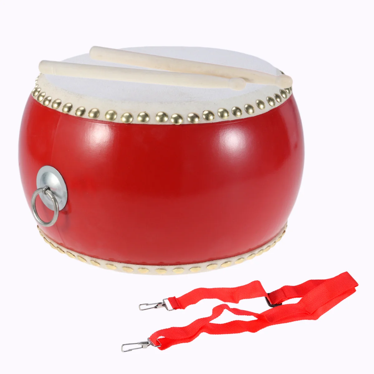 

1 Set Wood Drum Toys Chinese Drum Drumstick Set Musical Waist Drum Percussion for Toddlers Kids Children