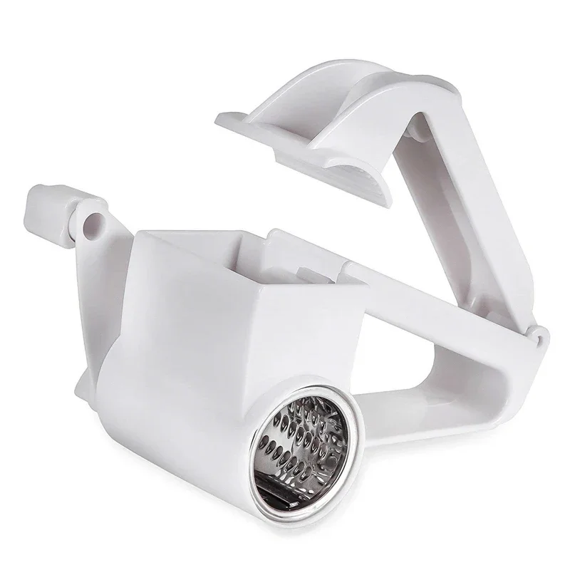 1Pcs Rotary Cheese Grater Manual Handheld Cheese Grater with Stainless Steel Drum for Grating Hard Cheese Chocolate Nut JT241