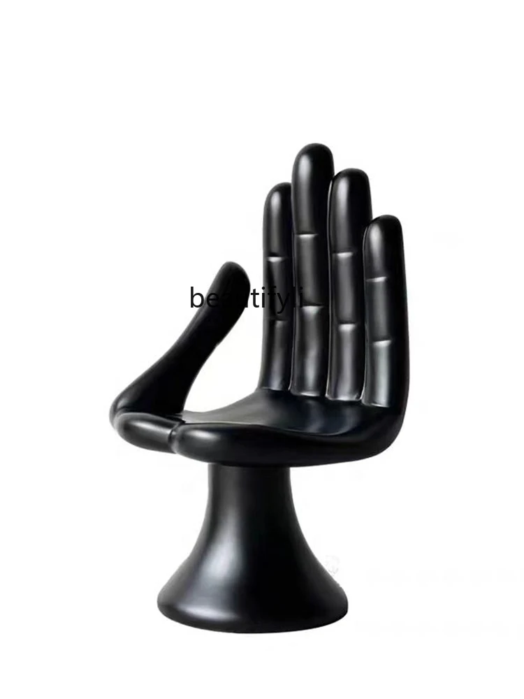 

Нордическая Современная Минималистичная дизайнерская креативная необычная модель для комнаты из ФАП с одной спинкой, стул для отдыха с ладонью, мебель для гостиной