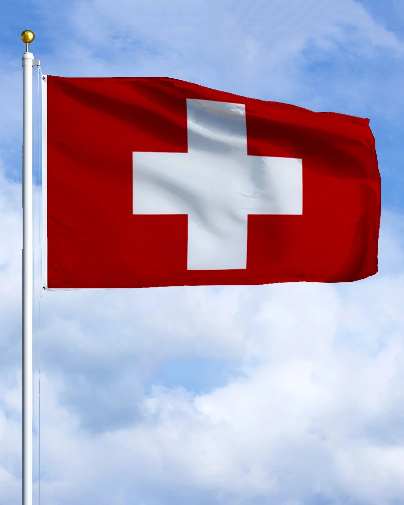 장식용 스위스 엠블럼 인쇄 배너 태피스트리, 폴리에스테르 플래그, 60 × 90, 90 × 150, 120 × 180cm