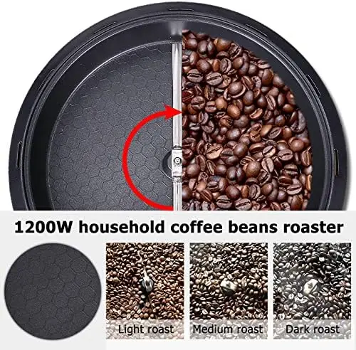 

Coffee Roasters Machine Coffee Beans Roaster for Cafe Shop Home Use 500g/1.1lb (Upgrade 110V-120V)