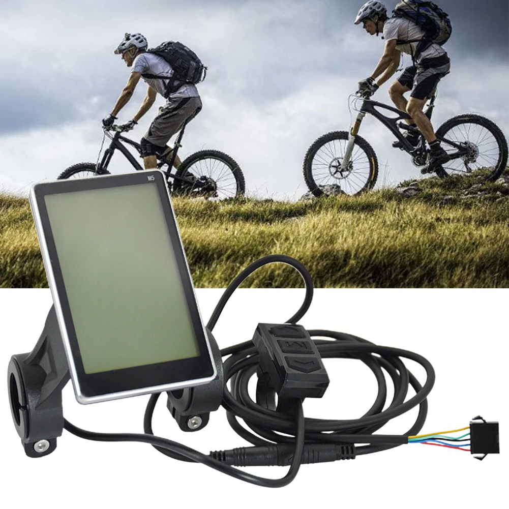 

5pin E-Bike M5 ЖК-дисплей экран Электрический скутер Speedmeter с управлением Электрический велосипед Мотоцикл аксессуары для велосипеда Ebike