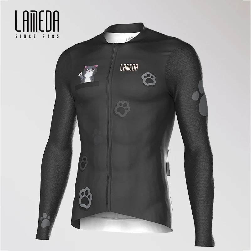 

LAMEDA New Cycling Jersey Men Spring Autumn Long Sleeve Professional Bicycle Sweatshirt Quick Drying Top Road Bike Clothes