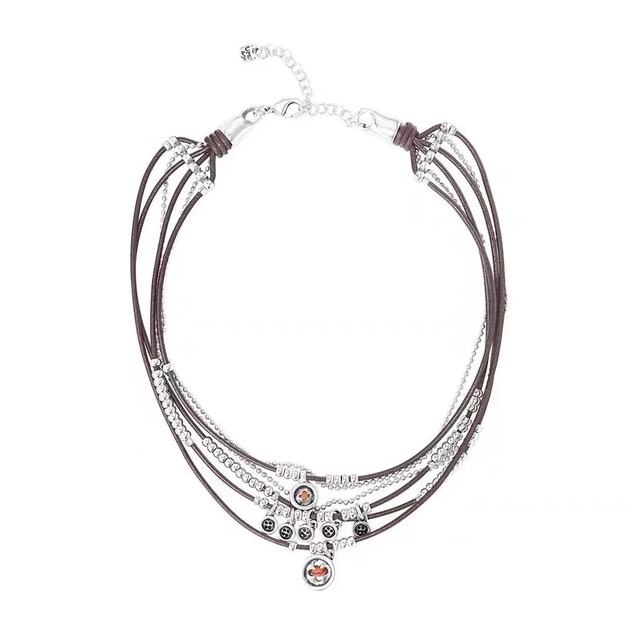 2022 New Popular Stainless steel alloy Silver Color Bead Necklace Women's Favorite Factory Free Wholesale Shipping