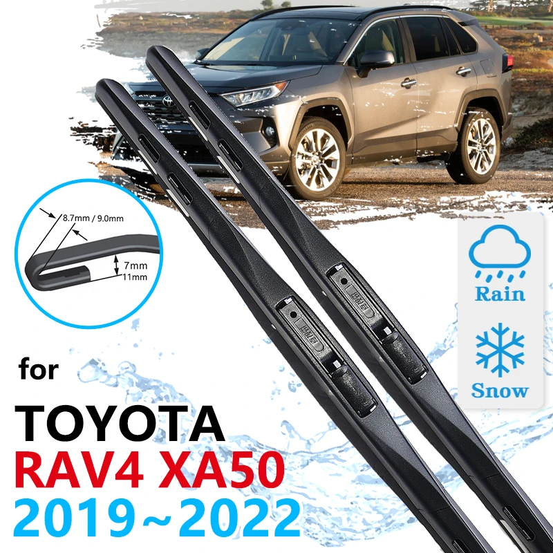 For Toyota RAV4 50 XA50 2019 2020 2021 2022 Car Front Wiper Blades