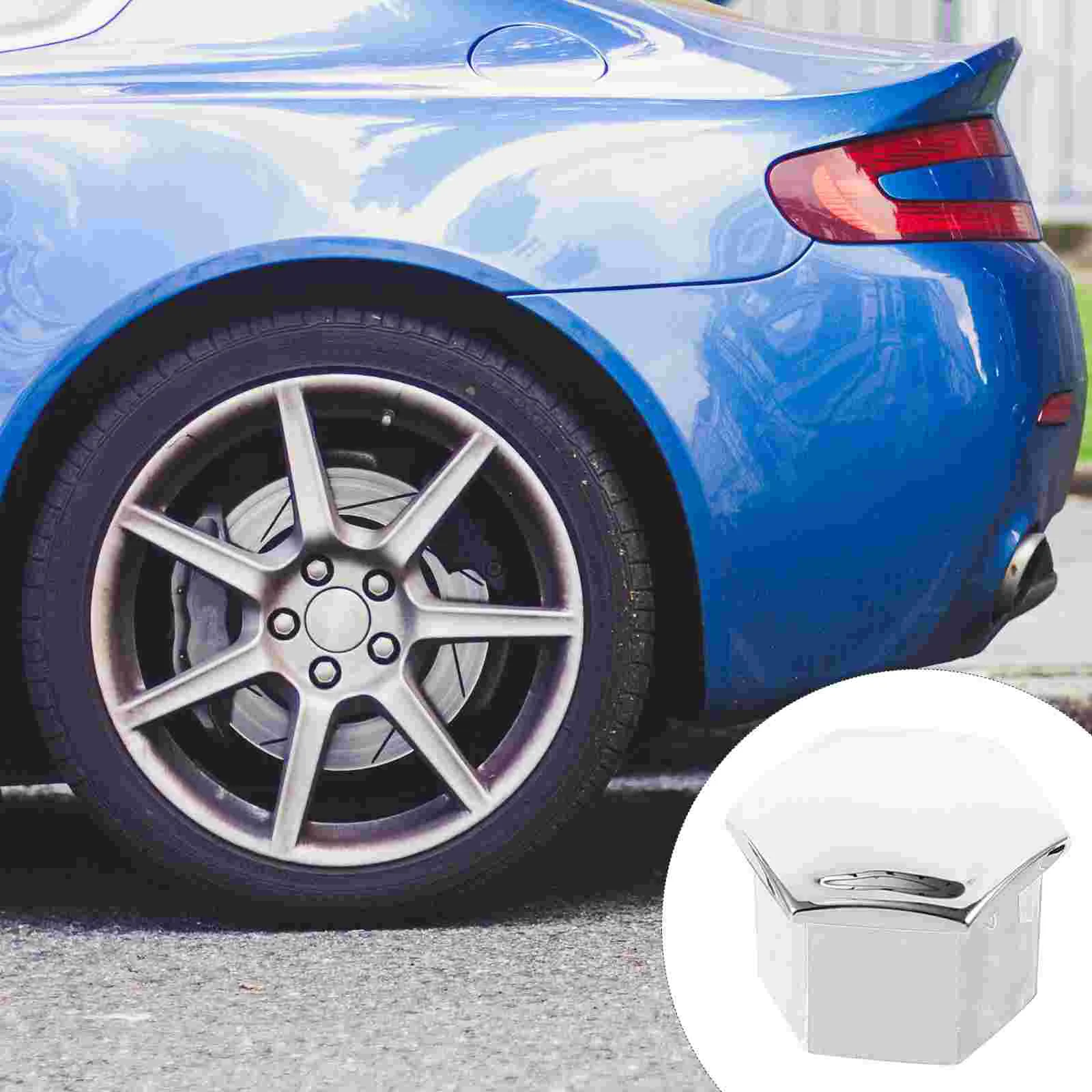 

20Pcs Hexagonal Wheel Lug Nut Covers Bolts Covers Screw Protect Caps for 307 308 408 206 207 C5 (Silver) Nuts