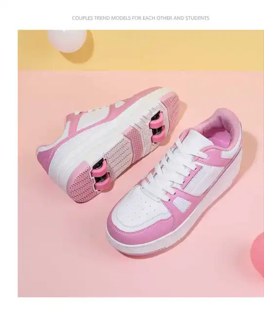 Scarpe Con Ruote Retrattili Per Ragazzi/Adulti - 2 In 1 Pattini E Scarpe Da Ginnastica - Foto 10