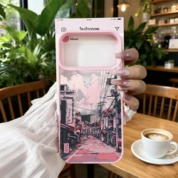 Hand Painted Japan Anime Mountain Landscape Shockproof Clear Phone Case - iPhone 18 Pro (Style 1)
