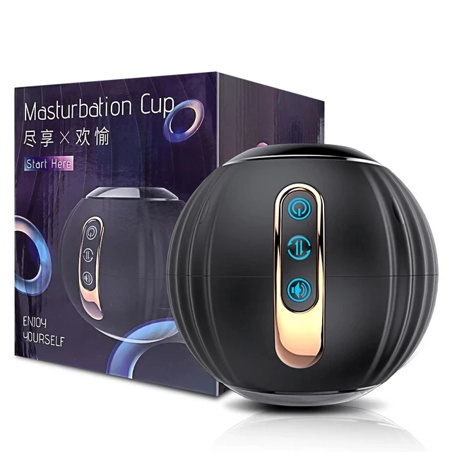 Automatic Male Masturbator Telescopic Rotation Vagina Masturbation Adults Sex Toys for Men Piston Open-ended Mastubators Cup