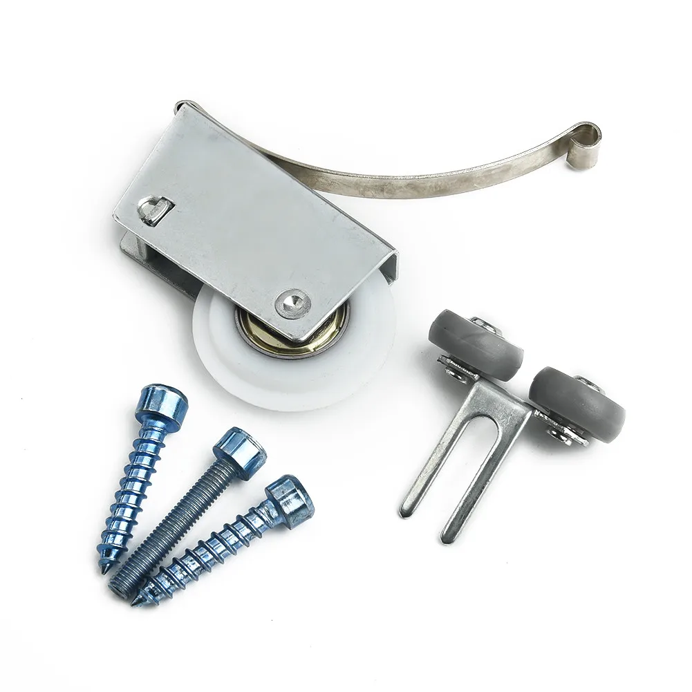 Description Picture 2 of itemWardrobe Sliding Door Roller Wheels Pulley Sliding Door Fittings Upper+Lower For: Light Sliding/wardrobe Sliding Door