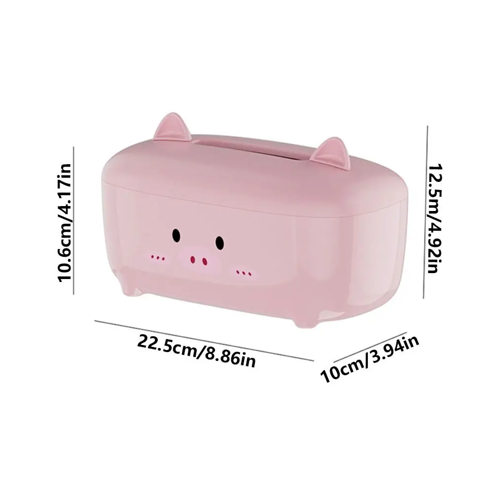 Cartoon Animal Shape Cute Tissue Box Decorative Thickened Paper Towel Holder Smooth Space Saving Facial Tissue Dispenser