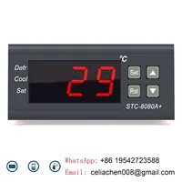 Contrôleur de Température STC-8080A+ pour Chambre Froide Réfrigérateur Congélateur Dégivrage Affichage Numérique Régulateur Intelligent Haute Précision 6