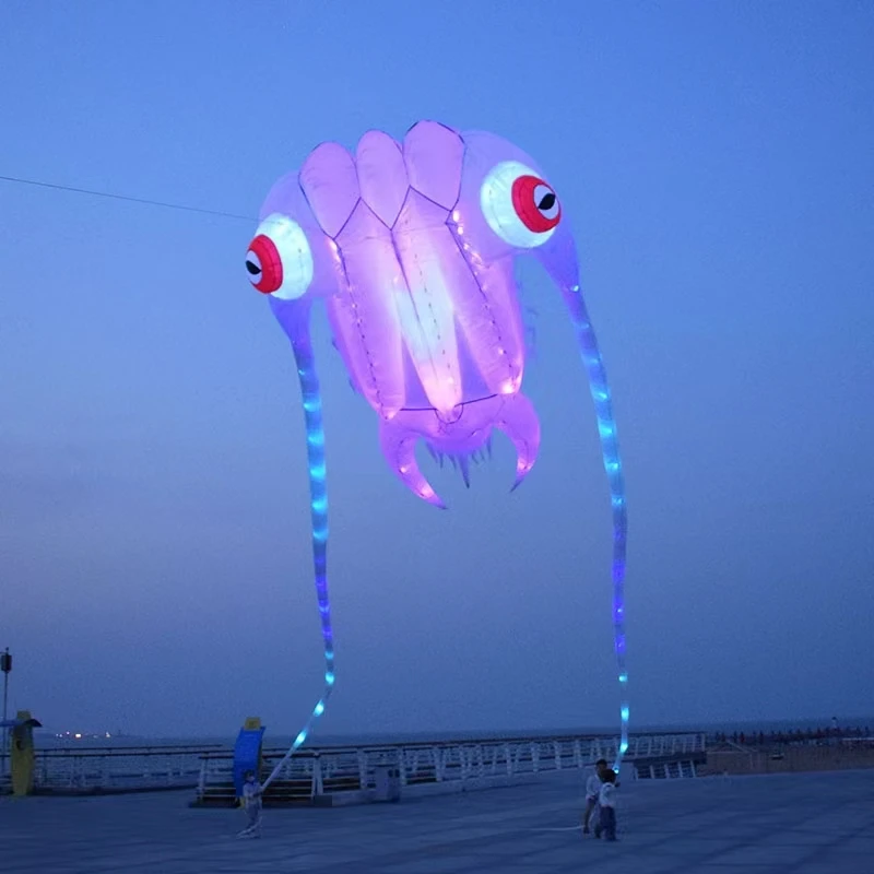 free shipping led kite for adults kite flying trilobites kites waterproof ripstop nylon fabric Outdoor toys voar pipe weifang free shipping   rainbow kite nylon ripstop outdoor toys flying kite tails beach fun kite string parachute kites for adults