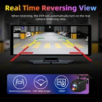Caméra de tableau de bord 4K de 10,26 pouces avec CarPlay et Android Auto, rotation à 360°, Wi-Fi 5G, navigation GPS, FM/AUX, caméra arrière et enregistrement vidéo​ 5