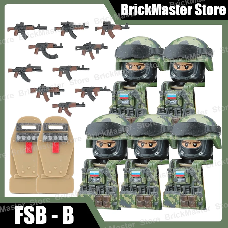 Elite Special Forces Building Blocks Set - Army Soldier with Tactical Gear and Accessories