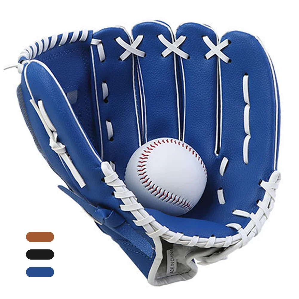 Outdoor Sport Baseball Glove PU Leather Batting Gloves Softball Practice Equipment Baseball Training Competition Glove For Kids baseball gloves