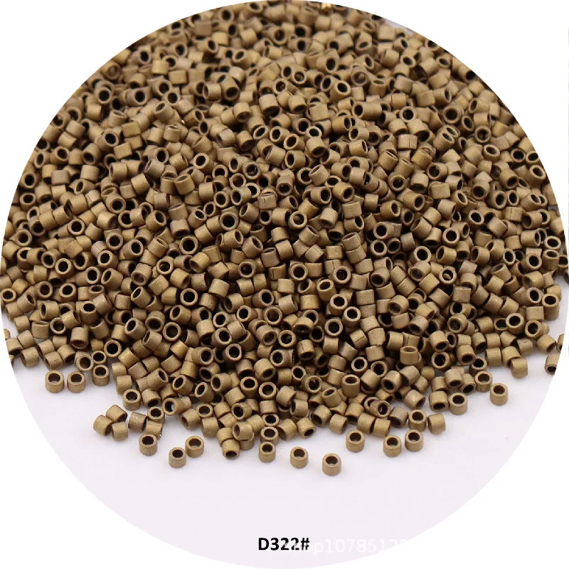 1000pcs 11/0 DB Glass Beads 1.3x1.6mm Frosted Metallic Matte Macaroon Opaque Color Japanese Seedbeads for DIY Jewelry Making