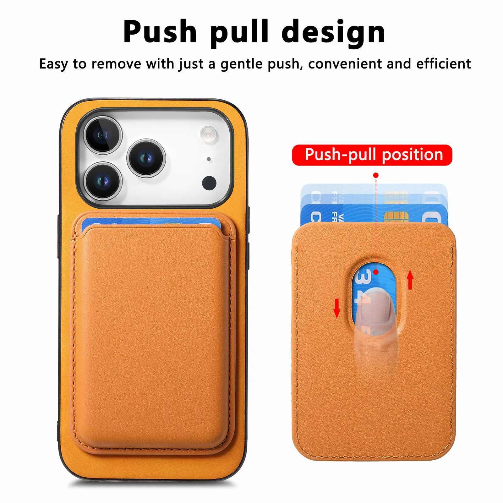 iPhone Leather Wallet Case with Detachable Cover 2