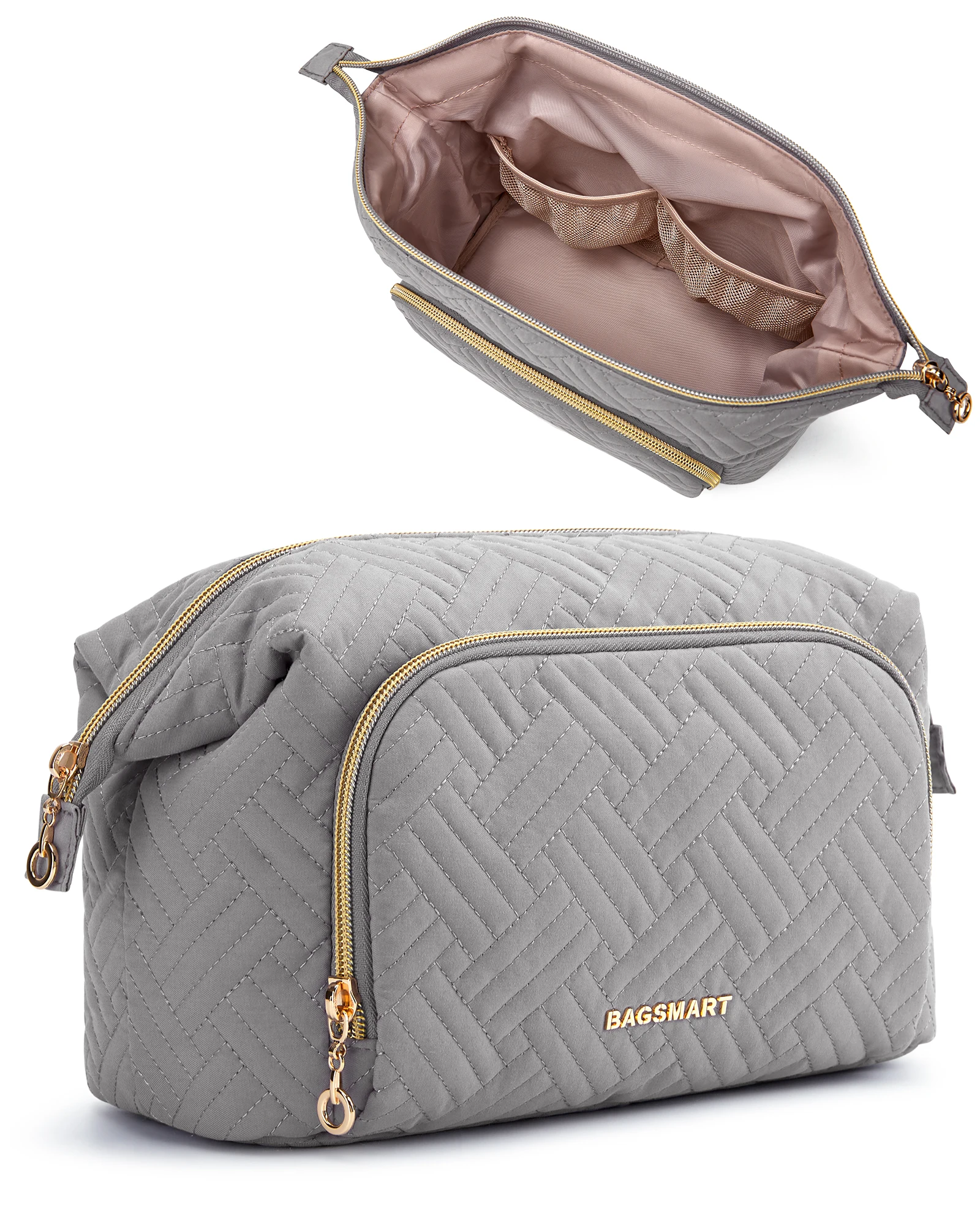 Organized makeup layout