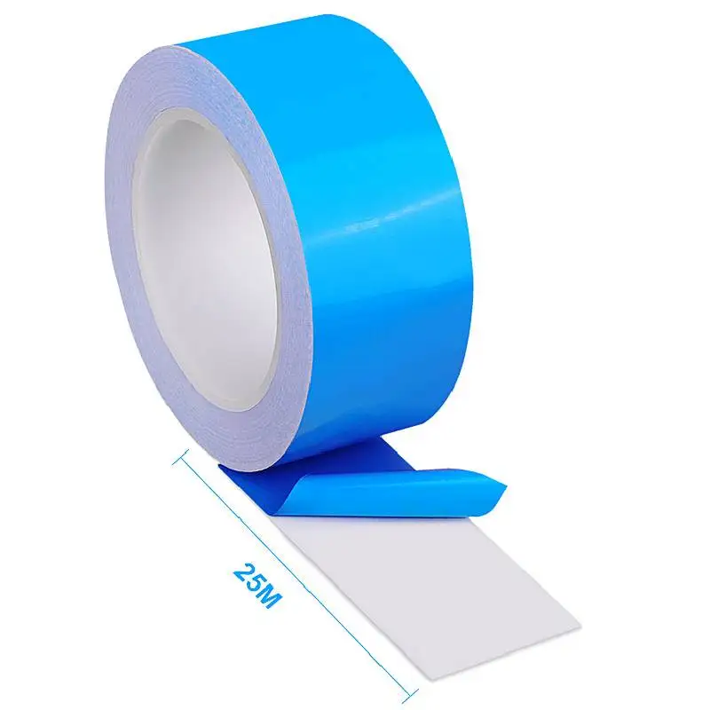 5/10/25meter/Roll 8mm 10mm 12mm 20mm Wide Transfer Tape Blue Film Thermal Conductive Double-sided Tape Chip LED Strip Heat Sink