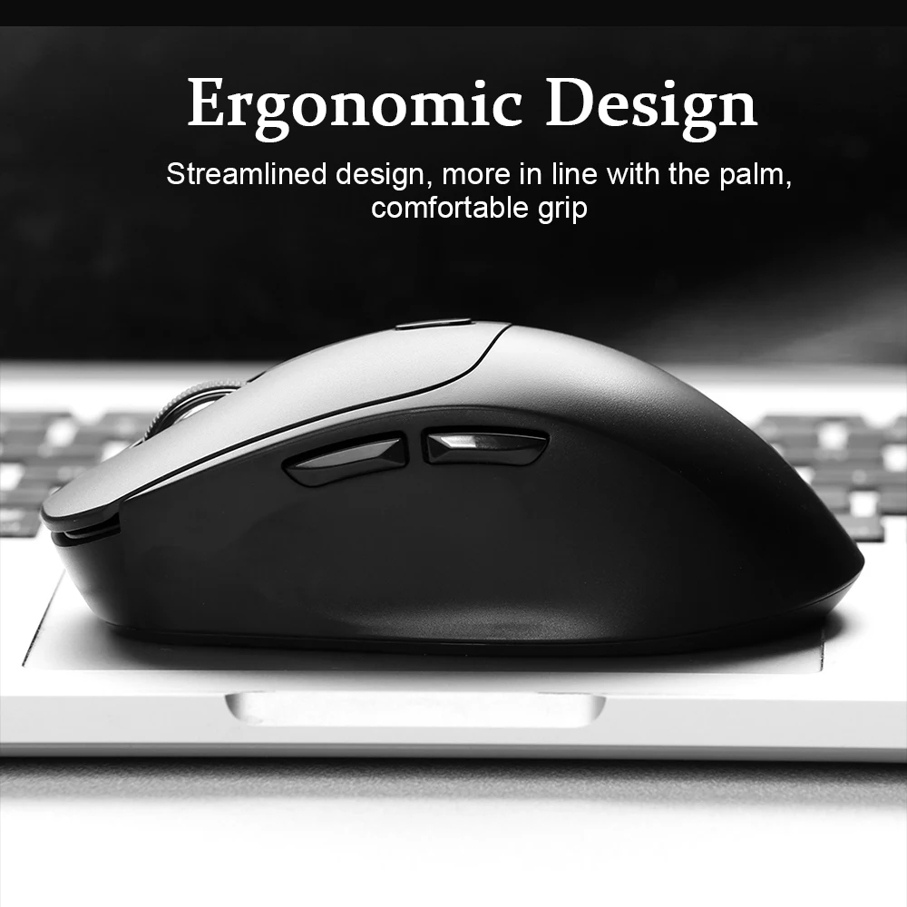 Ergonomic Wireless Optical Mouse with Rechargeable Battery