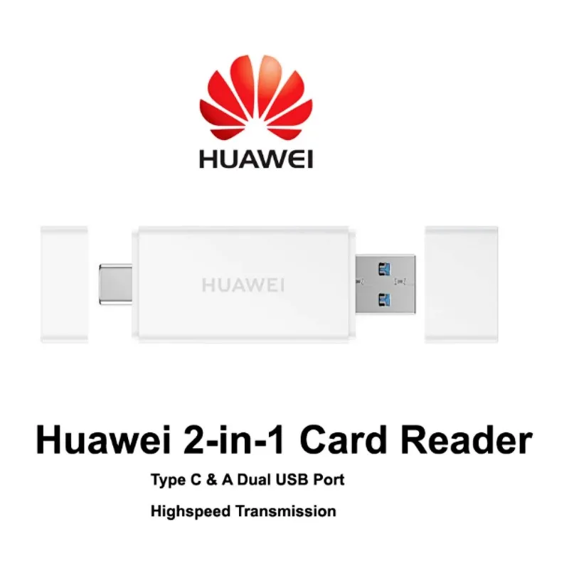Huawei 100MB/s 2 in 1 Memory Card Reader for Huawei Type C Dual USB