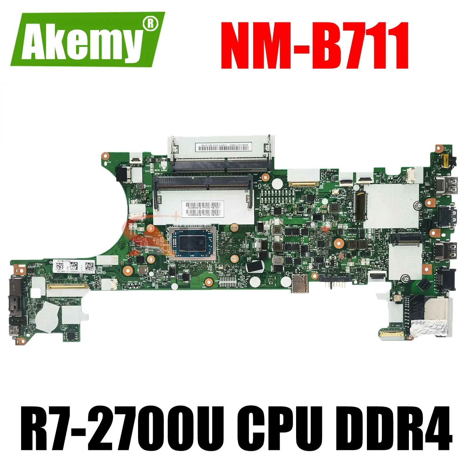 

For Lenovo ThinkPad A485 T485 Computer Motherboard NM-B711 motherboard with CPU R7-2700U FRU: 02DC287 02DC290 100% test work