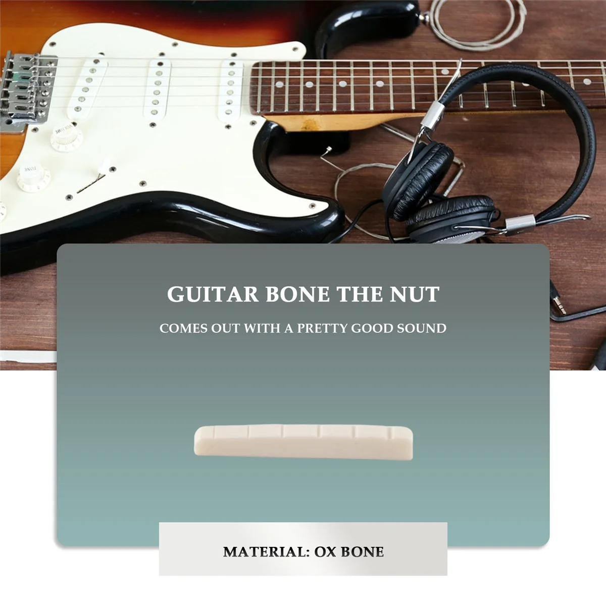 42mm Bone Nut for Electric Guitar Tele 4