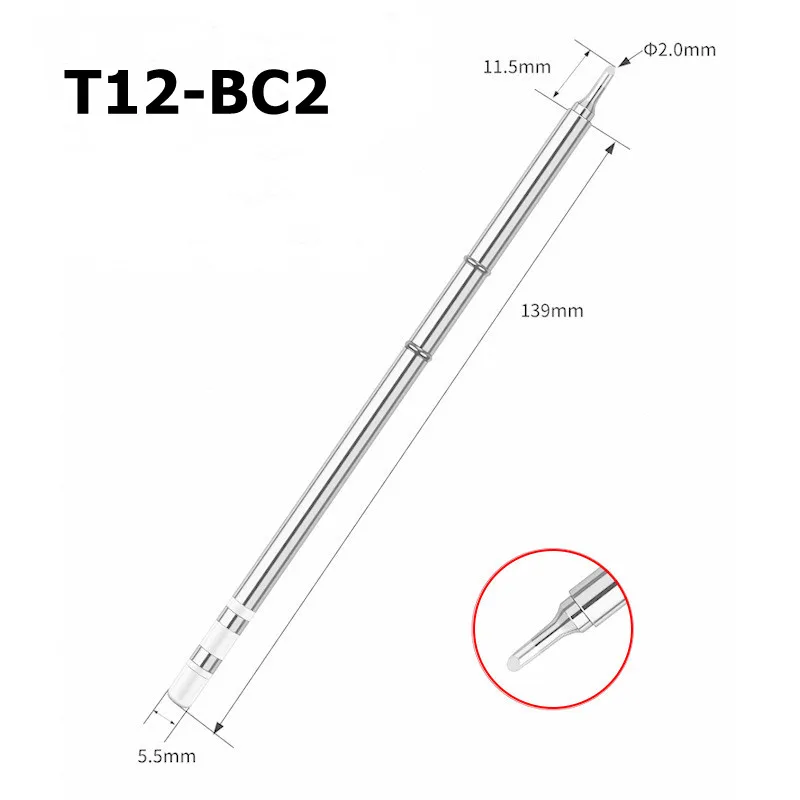 hot air station T12 Soldering Solder Iron Tips T12 Series Iron Tip For Hakko FX951 STC AND STM32 OLED Soldering Station Electric Soldering Iron electric solder Welding Equipment