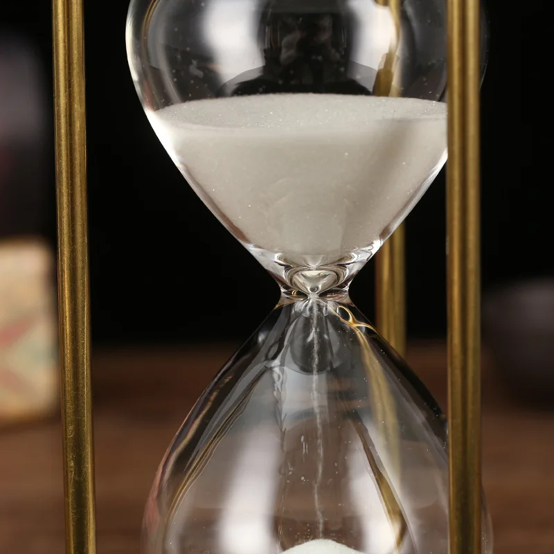 1-30 Minutes European Retro Metal Hourglass Timekeeper Timer Living Room Office Desk Decoration Ornament Alarm Sandglass Gifts sand timer liquid hourglass timer colored hourglass