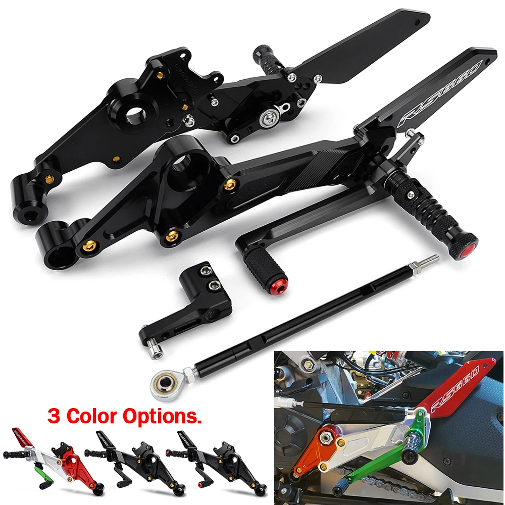 Yamaha R6 Rearsets CNC Adjustable Rearsets - Fits 2009-2020
