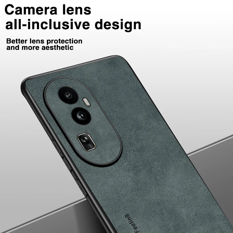 Matte Leather Phone Case For Oppo Reno And Find Pro Shockproof_voghion.com