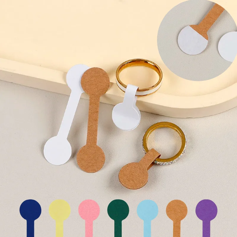 100/200 Stück runde Preisschild für Schmuck, Ohrringe, Armbänder, Halsketten, Displaykarte, leere Aufkleber, selbstklebende Etikettenverpackung