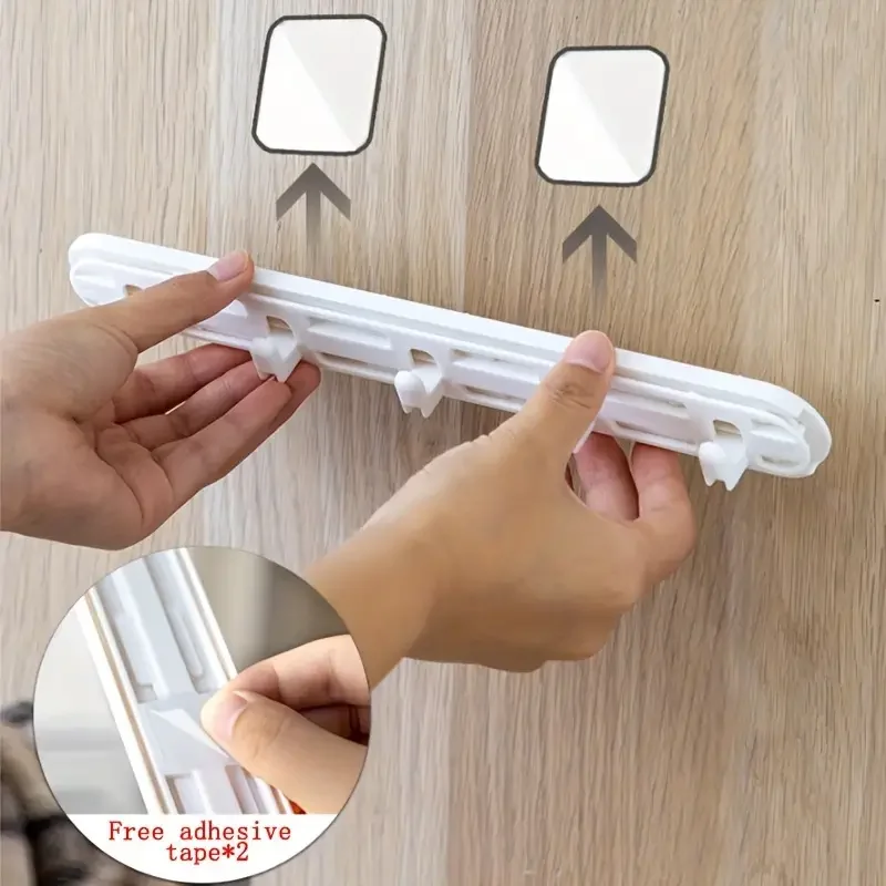 Wall-Mounted Storage Hook wall mount hooks No Drill Telescopic for Bathroom Kitchen Organization of Home Accessories