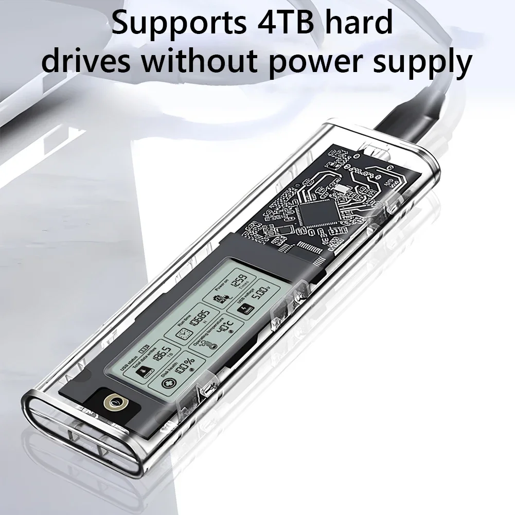 M.2NVME/NGFF Dual Protocol Solid State Drive Case Reusable Typc3.2 Hard Drive Case USB External M.2 Adapter SL-TN10-P-AC
