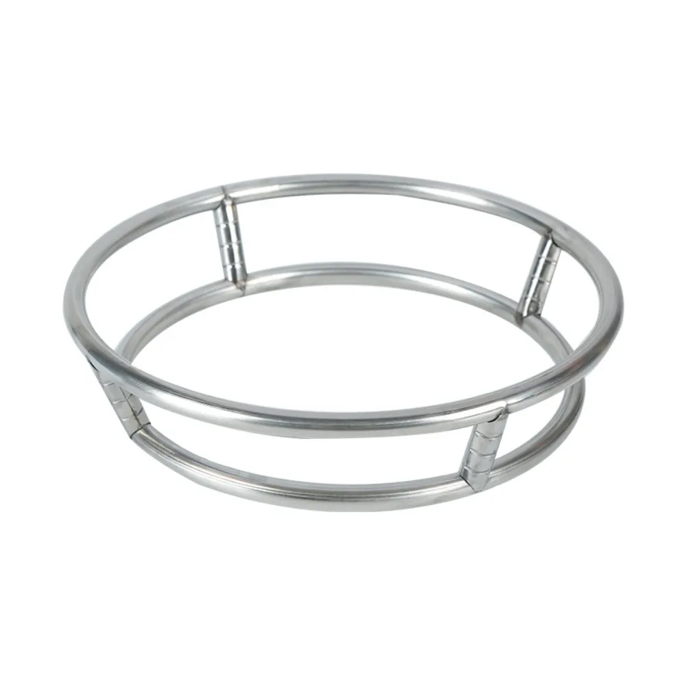 Rotundity Pot Storage Rack New Bold Stainless Steel Cauldron Bilayer Anti Scald Rack Kitchen 3