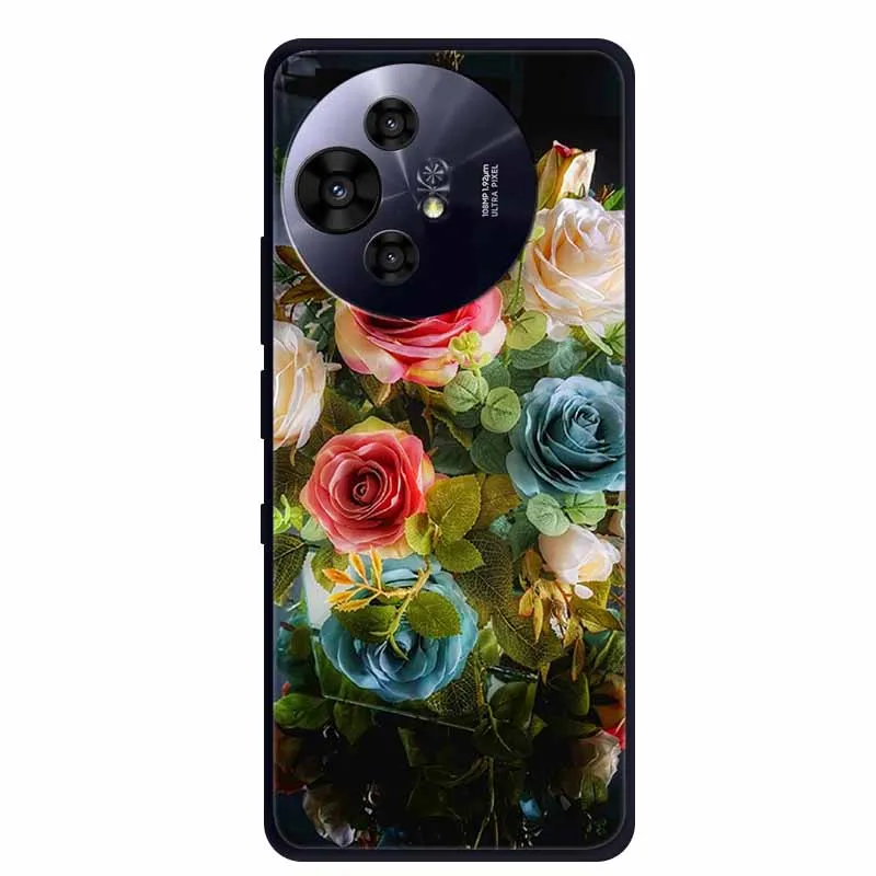 Premium Black Silicone Protective Case for TCL 50 Pro NxtPaper 5G