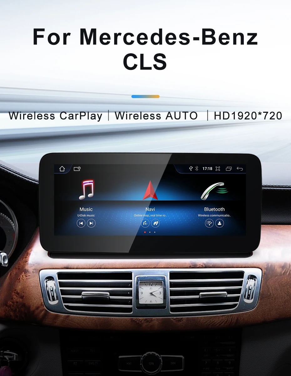 New Car Multimedia Wireless Android AUTO CarPlay 10.25inch Screen For Mercedes B