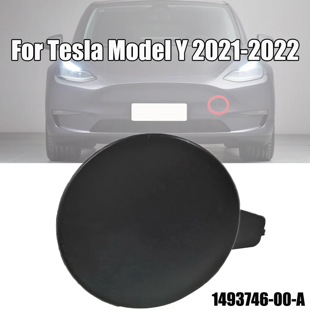 

Для Tesla Model Y 2021 2022 новый передний бампер буксировочный/крюк накладка на глаза черная пластиковая крышка 1x бампер крышка прицепа 1493746-00-A