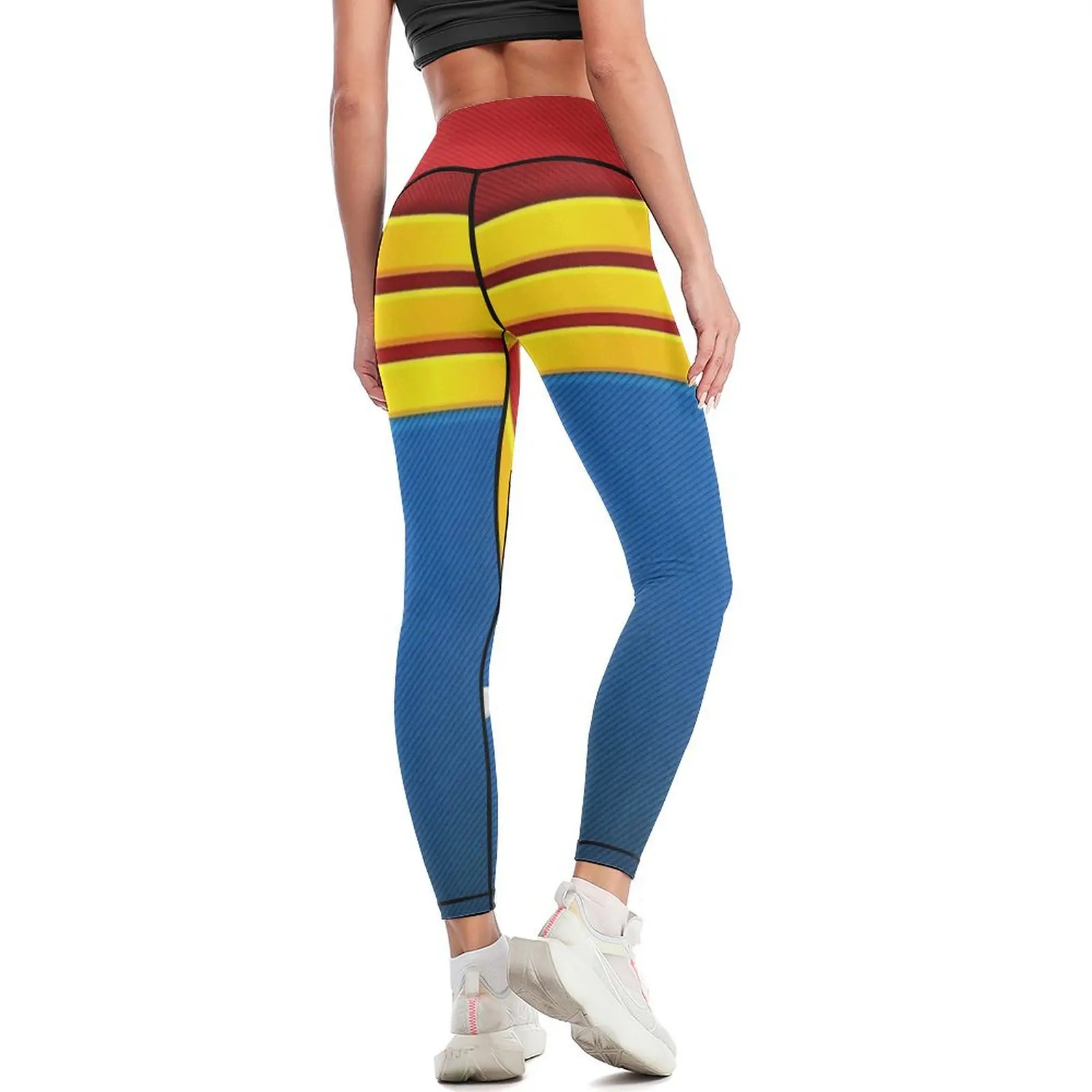Wonderful Girl Red Gold blue Leggings Tight fitting woman sport pants sports tennis for sporty woman gym Womens Leggings