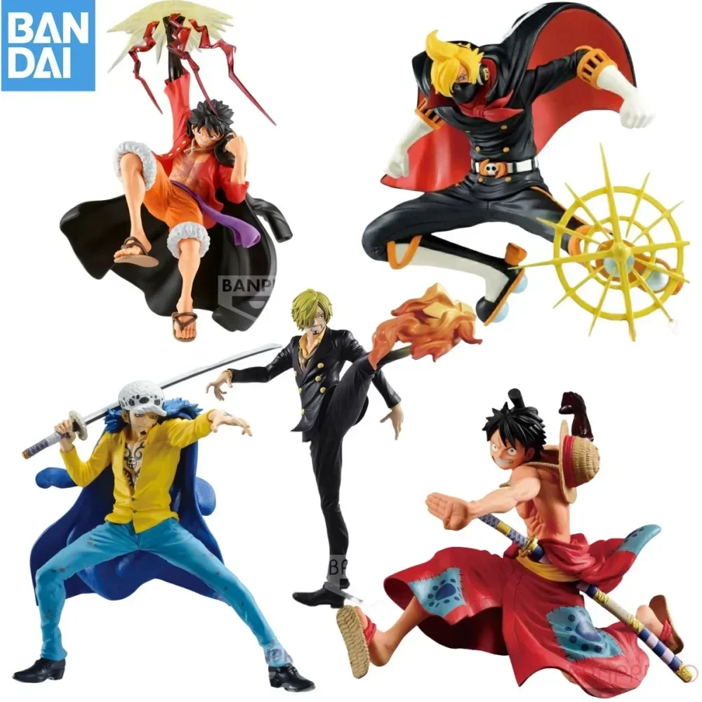 Originale Bandai One Piece Anime Brc Battle Record Collection Water Law Sanji Monkey D. Rufy Figure Action Model Toys For Gifts