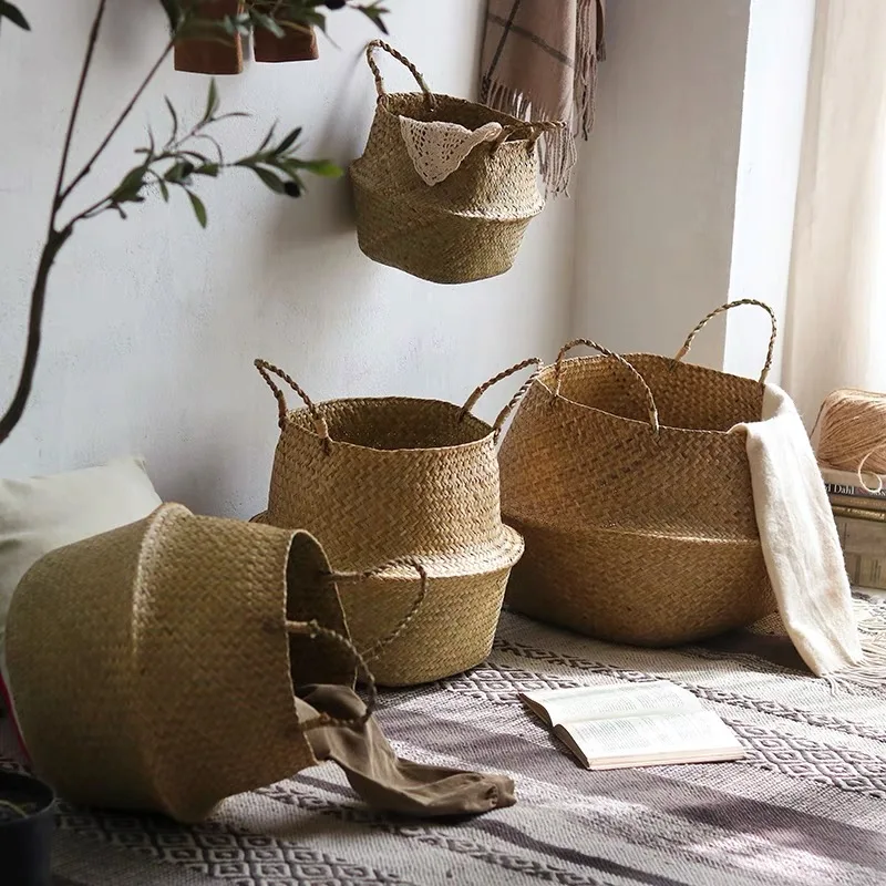 ZARA-HOME-Storage-Organizer-Laundry-folding-Basket-Jute-Wicker-Basket ...